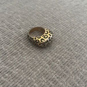 St John Collection Gold and Black Women's Ring